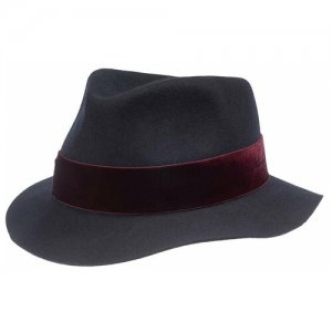 Шляпа , размер 59, синий Herman. Цвет: синий