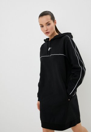 Платье Nike W NSW MLNM FLC DRESS. Цвет: черный