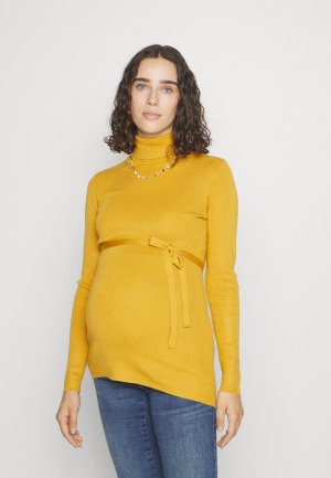 Свитшот MAMALICIOUS MLJACINA ROLLNECK, янтарно-золотой