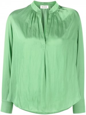 Блузка-туника со складками Zadig&Voltaire. Цвет: зеленый