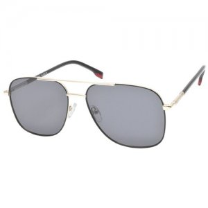 Солнцезащитные очки MOD.IS11-589, золотой, серый Enni Marco. Цвет: золотистый