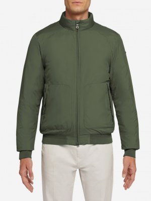 Куртка утепленная мужская Spherica, Зеленый Geox. Цвет: зеленый
