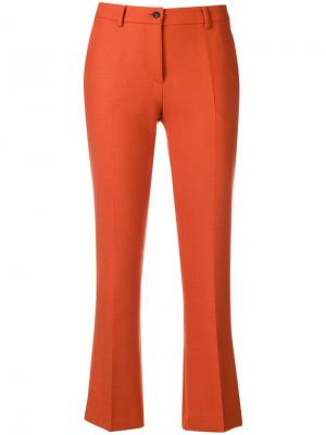 Расклешенные укороченные брюки Pt01. Цвет: оранжевый