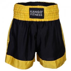 Шорты боксерские размер S Kango Fitness. Цвет: желтый/черный