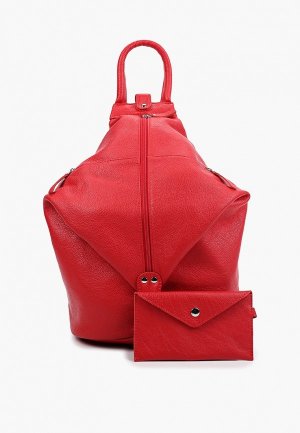 Рюкзак и кошелек Kofr. Цвет: красный