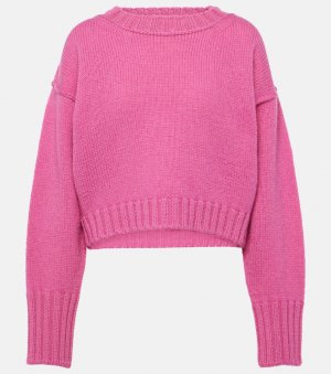 Укороченный шерстяной свитер kryptona , розовый Acne Studios