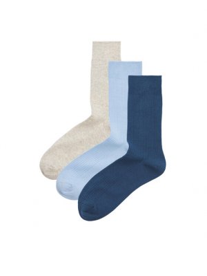 Комплект из 3 высоких мужских носков , синий Jack&Jones