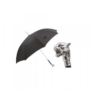 Зонт , серебряный Pasotti. Цвет: серебристый