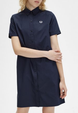 Платье FRED PERRY. Цвет: синий