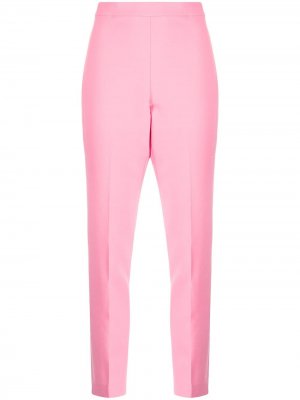 Прямые брюки с завышенной талией Carolina Herrera. Цвет: розовый