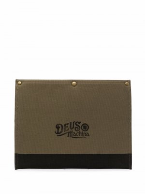 Сумка для ноутбука с логотипом Deus Ex Machina. Цвет: зеленый