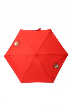 Складной зонт Moschino. Цвет: красный