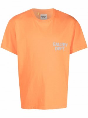 Футболка с логотипом GALLERY DEPT.. Цвет: оранжевый