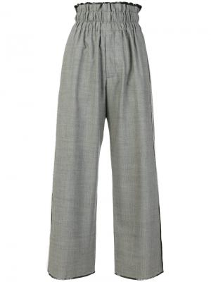 Укороченные брюки с завышенной талией Vejas. Цвет: чёрный