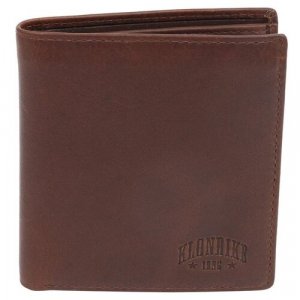 Бумажник KD1118-03, фактура гладкая, коричневый KLONDIKE 1896. Цвет: коричневый