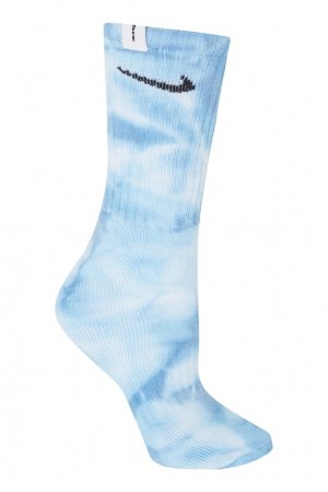 Голубые носки ZIQ & YONI. Цвет: синий