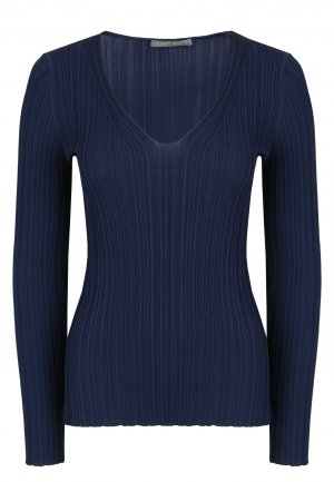 Пуловер ALBERTA FERRETTI. Цвет: синий