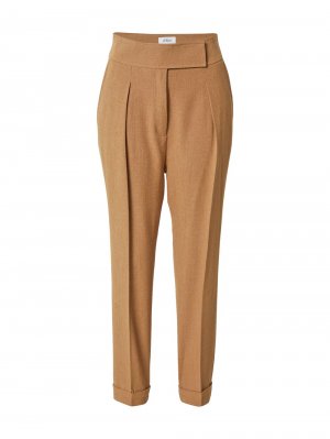 Обычные плиссированные брюки S.Oliver, пестрый коричневый s.Oliver