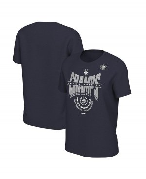 Женская темно-синяя футболка UConn Huskies 2023 NCAA, мужская баскетбольная национальных чемпионов в раздевалке , темно-синий Nike