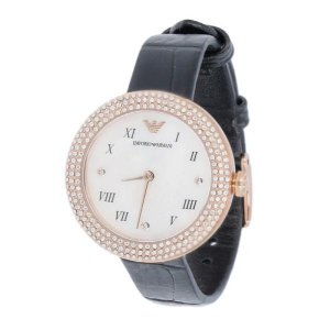 AR11356 490000 Женские кожаные часы с перламутровым циферблатом Armani