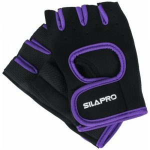 Перчатки, размер one size, фиолетовый, черный Silapro. Цвет: фиолетовый/черный/черный-фиолетовый