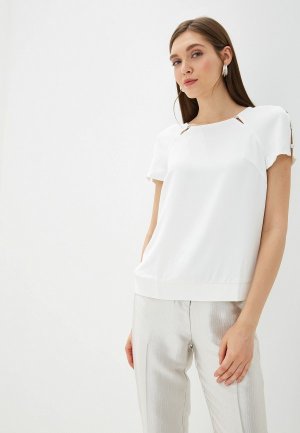 Блуза Yuna Style. Цвет: белый