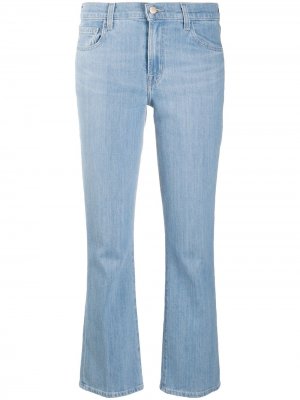 Укороченные джинсы Selena средней посадки J Brand. Цвет: синий