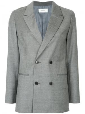 Двубортный пиджак En Route. Цвет: серый