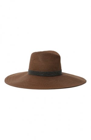 Шляпа Brunello Cucinelli. Цвет: коричневый