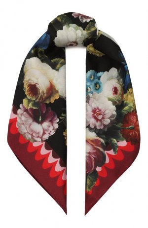 Шелковый платок Dolce & Gabbana. Цвет: разноцветный