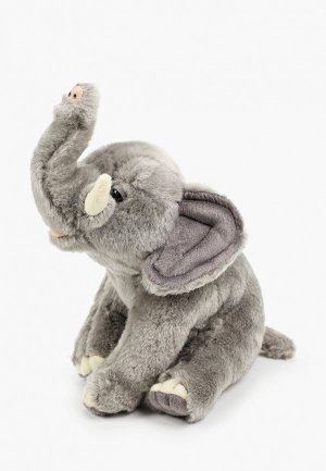 Игрушка мягкая WWF Слон, 23 см. Цвет: серый
