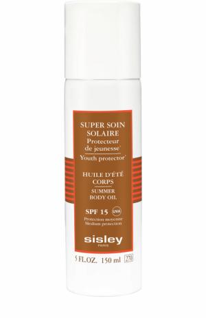 Солнцезащитное масло для тела SPF15 Sisley. Цвет: бесцветный