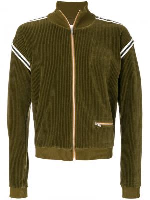 Вельветовая куртка-бомбер Maison Margiela. Цвет: зелёный