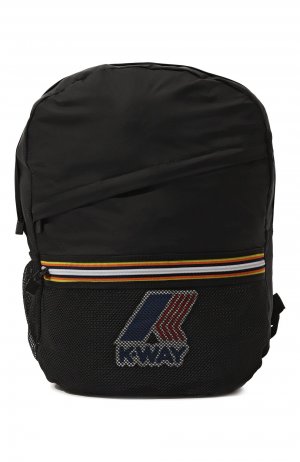 Текстильный рюкзак K-Way. Цвет: чёрный