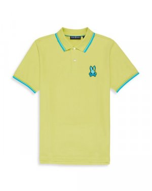 Рубашка-поло из пике Apple Valley , цвет Green Psycho Bunny