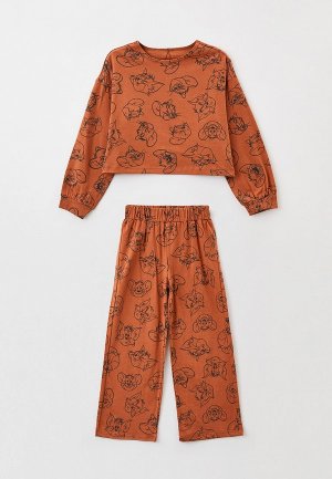 Пижама Sela. Цвет: коричневый