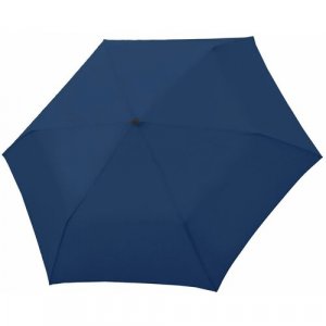 Зонт , механика, 3 сложения, купол 90 см, 6 спиц, система «антиветер», чехол в комплекте, синий Doppler. Цвет: синий
