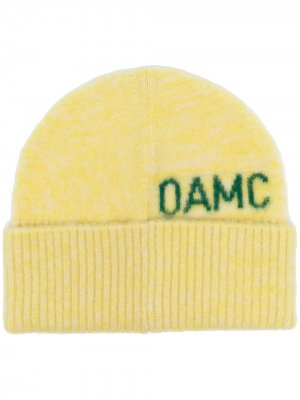 Шапка бини с логотипом OAMC. Цвет: желтый