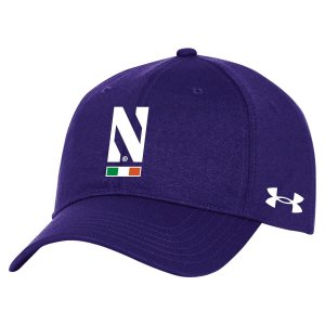 Мужская регулируемая шляпа фиолетового цвета Northwestern Wildcats Ireland Under Armour