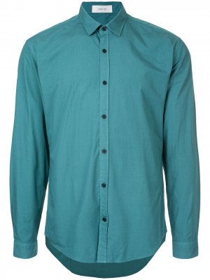 Классическая рубашка с длинными рукавами Cerruti 1881. Цвет: зеленый