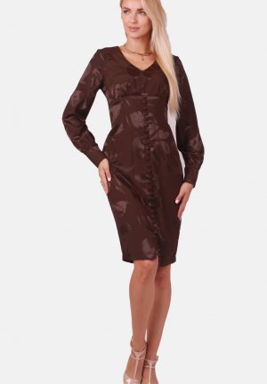 Коктейльное платье, коричневый Margo collection