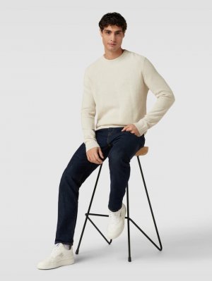 Вязаный свитер со структурным узором , молочный Tom Tailor