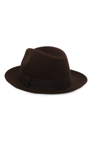 Фетровая шляпа Loro Piana. Цвет: темно-коричневый