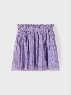 Плиссированная юбка стандартного кроя Name It, фиолетовый it
