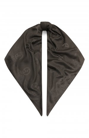 Платок из шерсти и шелка Giorgio Armani. Цвет: чёрный