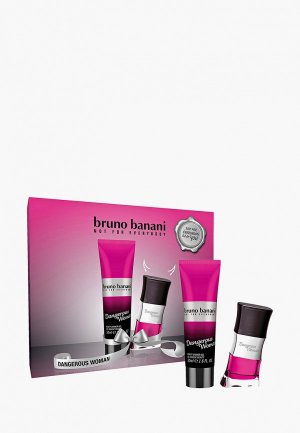 Набор парфюмерный Bruno Banani Dangrs Woman, Туалетная вода 20 мл + гель для душа 50. Цвет: прозрачный