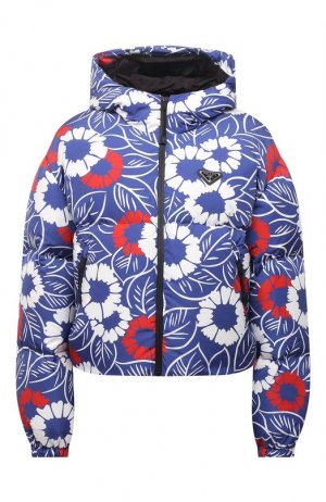 Утепленная куртка Prada. Цвет: голубой