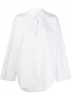 Рубашка-туника оверсайз Mm6 Maison Margiela. Цвет: белый