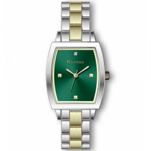 Наручные часы 12730-3, зеленый, серебряный Guardo. Цвет: зеленый/золотистый/серебристый