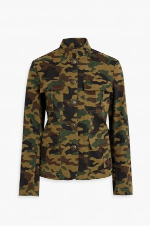 Твиловая куртка Cambre с камуфляжным принтом , армейский зеленый Nili Lotan